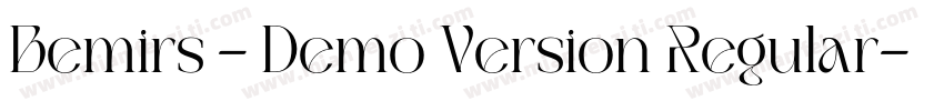 Bemirs - Demo Version Regular字体转换